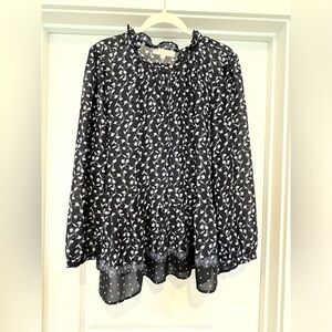 Loft navy work blouse